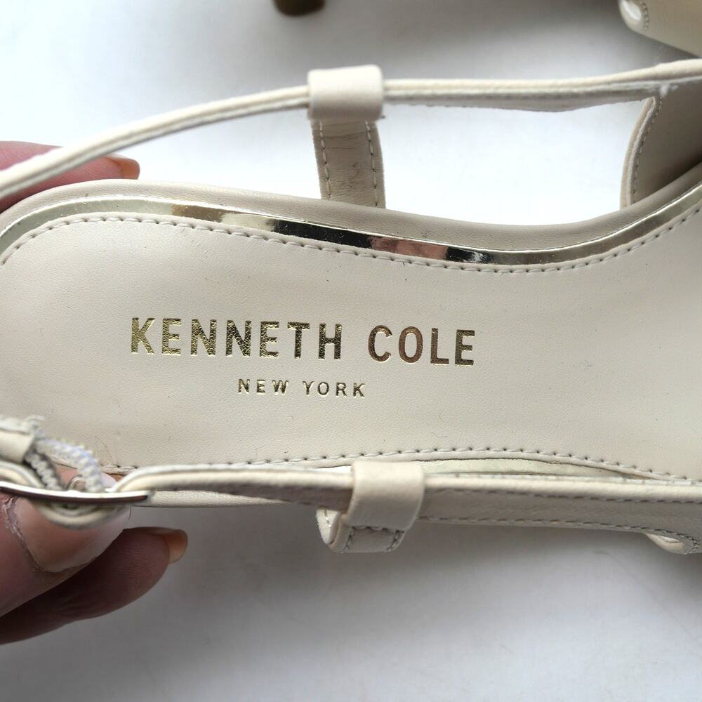 NEW Kenneth Cole Martha Slingback Pumps Heels Women's 5 Tan Beige - Picture 8 of 11